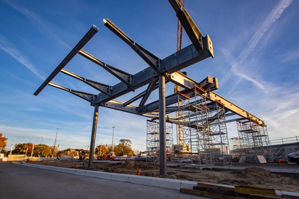 Hamburg-Harburg Bau Busanlage Cornils Stahlkonstruktion