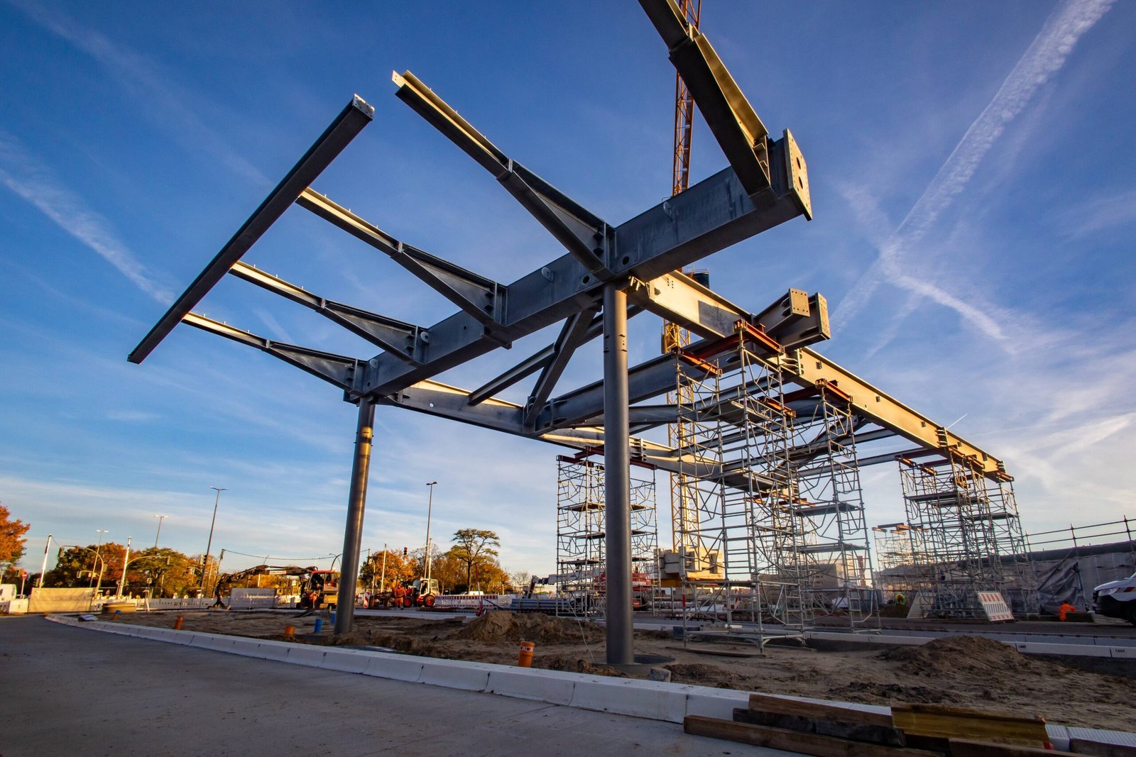Hamburg-Harburg Bau Busanlage Cornils Stahlkonstruktion